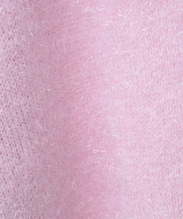 Green Parks Ｍｉｆｆｙ／ワンポイントシャギーニットカーディガン Lavender