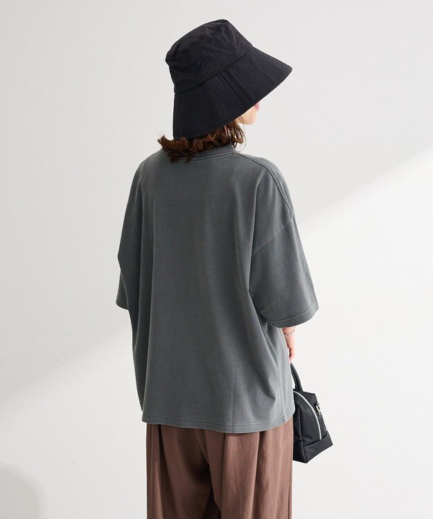 Green Parks ピグメントロゴＴシャツ Charcoal Gray