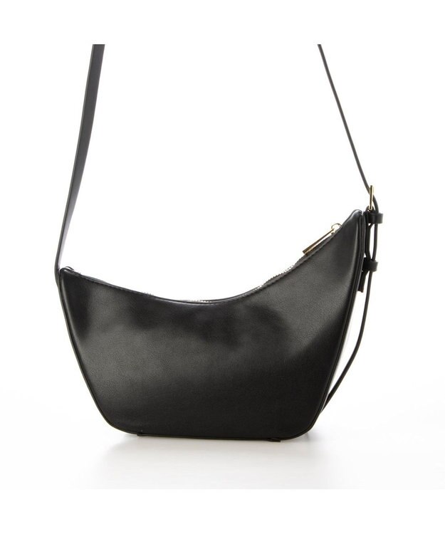 UNBILLION カシュカシュ cachecache / アシンメトリー舟型ショルダーバッグ ブラック