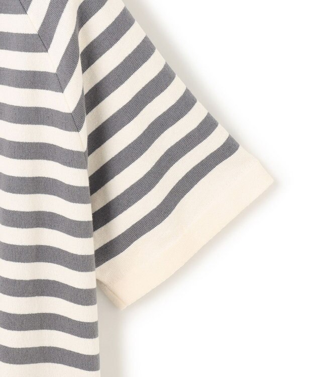 J.PRESS MEN 【J.PRESS ORIGINALS】Lightwave Border Raglan Knit T-shirt グレー系7