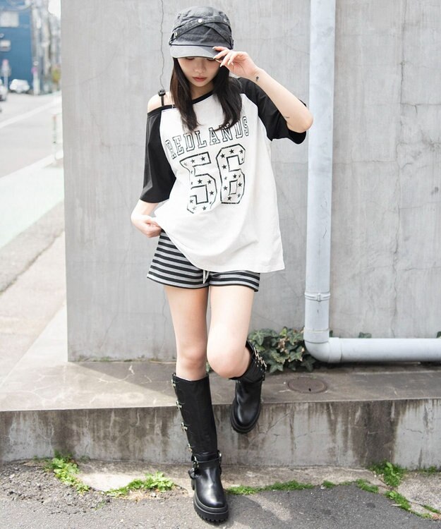WEGO ２WAYグラフィックワンショルBIGT 柄9