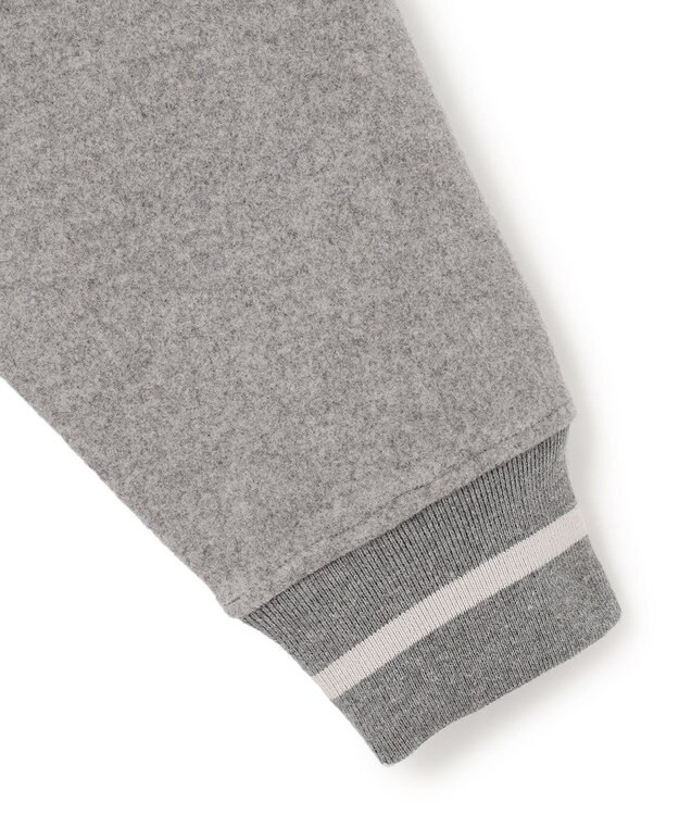 J.PRESS YORK STREET 【WOMEN】NEEDLE JERSEY オーバーサイズスタジャン ライトグレー系