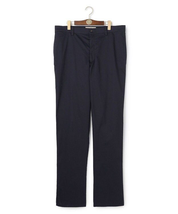 J.PRESS MEN 【KING SIZE】グリストーンツイル スリムテーパード パンツ ネイビー系