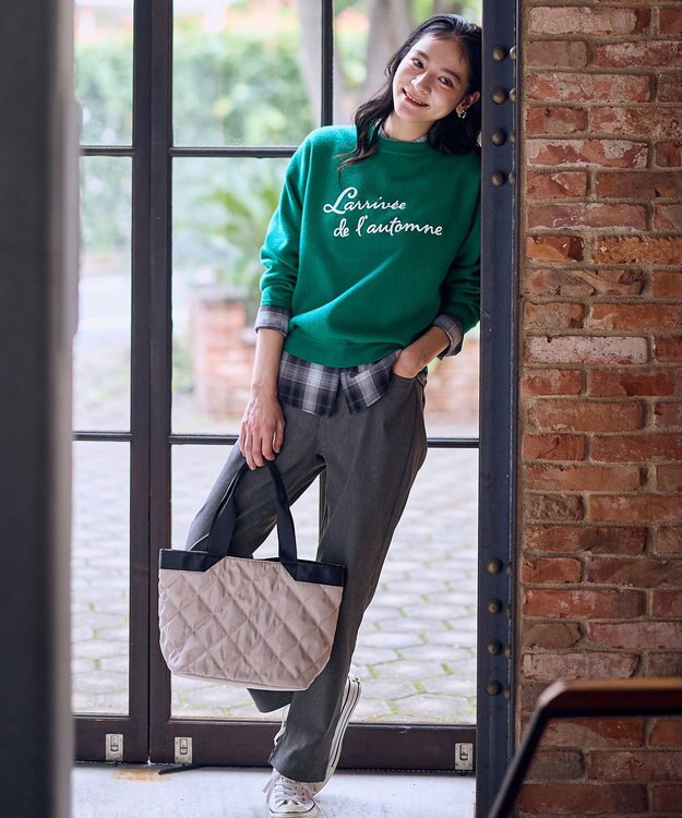 ANY 刺繍ロゴニット グリーン