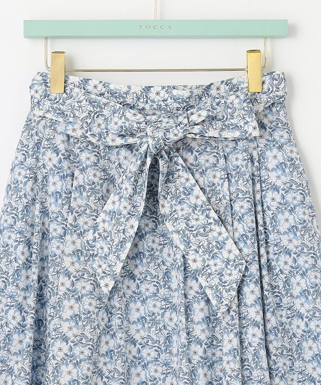TOCCA 【LIBERTY社オリジナル素材】【洗える！】FLORAL STORY スカート ブルー系5