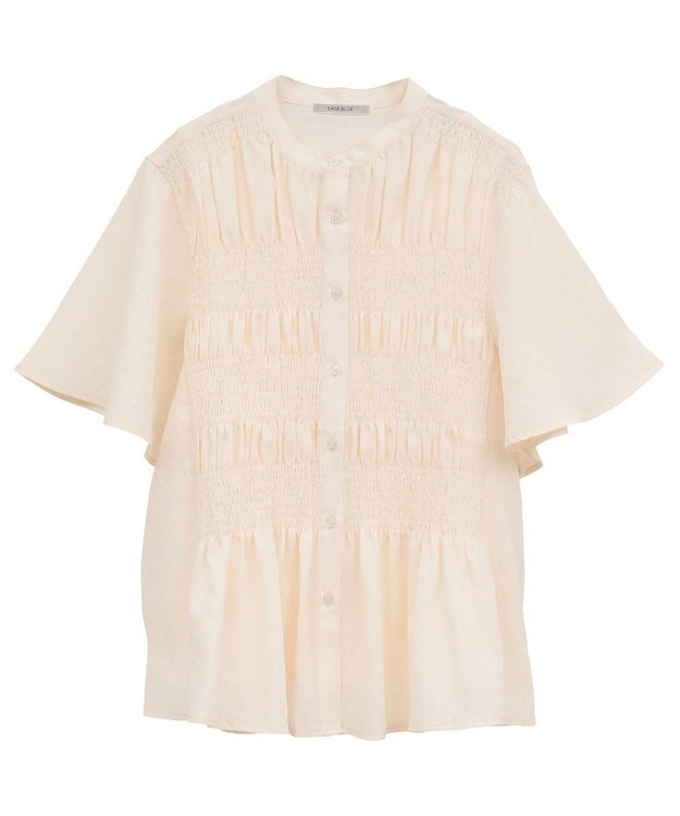 Green Parks ＳＥＴ２点マジョリカシャーリングブラウス＋タンク Light Green