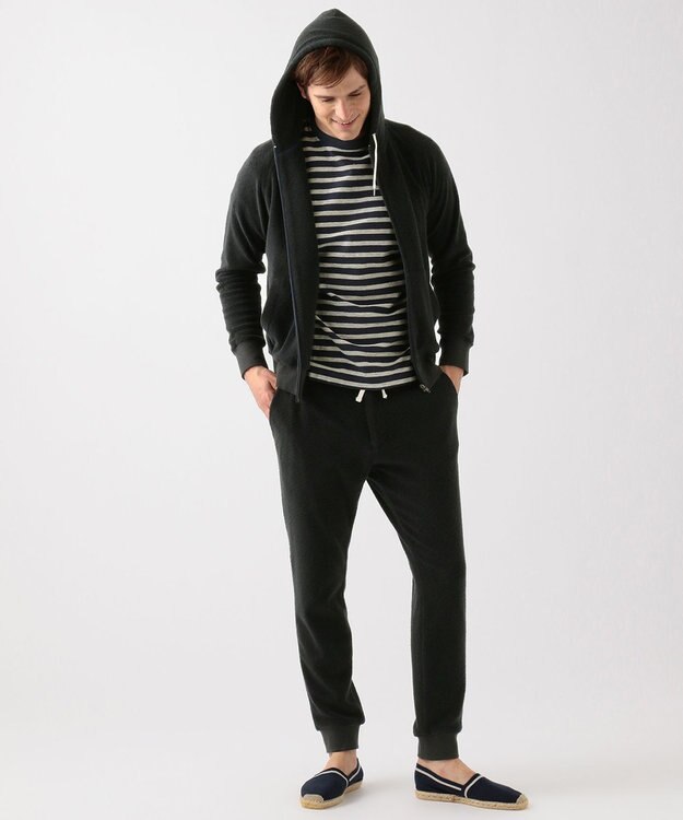 JOSEPH ABBOUD MOUNTAIN 【SPACE】OGリネンボーダー Tシャツ ネイビー系2