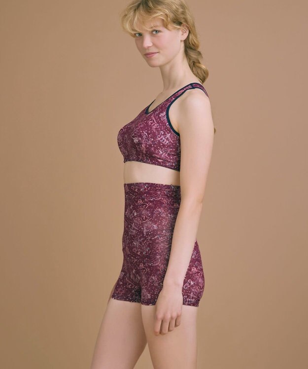 une nana cool MADEWITHLIBERTYFABRICナイトアップブラ エンジ