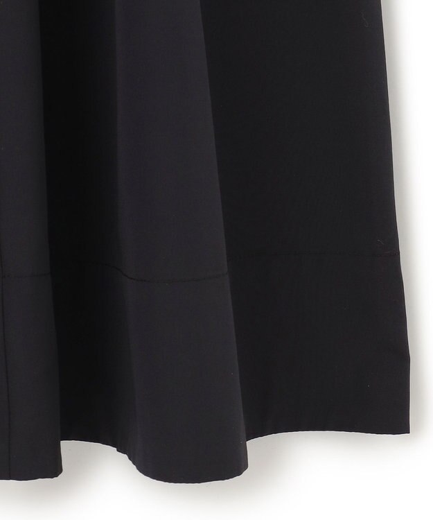 23区 【洗える】ハイカウントライトタフタ ドッキング ワンピース ホワイトベース×ブラックボーダー