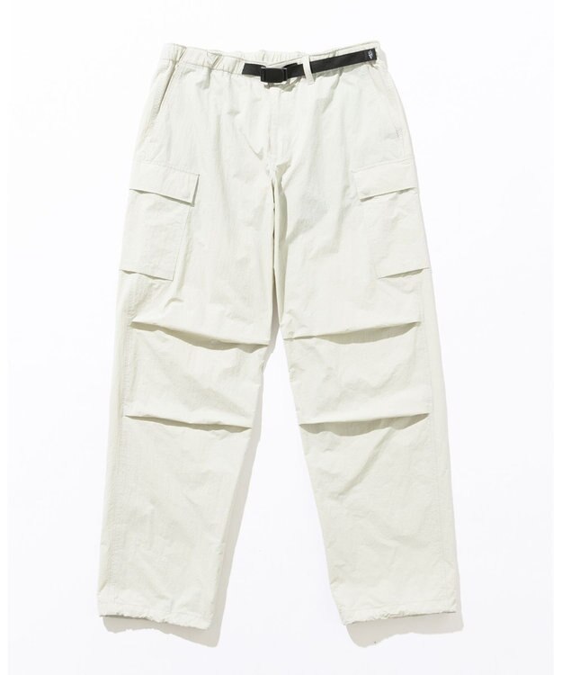 JOSEPH ABBOUD MOUNTAIN 【ユニセックス・ECO撥水/抗菌性/軽量】タスランワッシャー クライミングカーゴ パンツ ライトグレー系