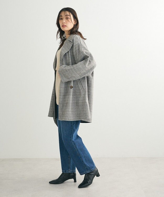 Green Parks オーバージャケットコート（グレンチェック） Glen Check
