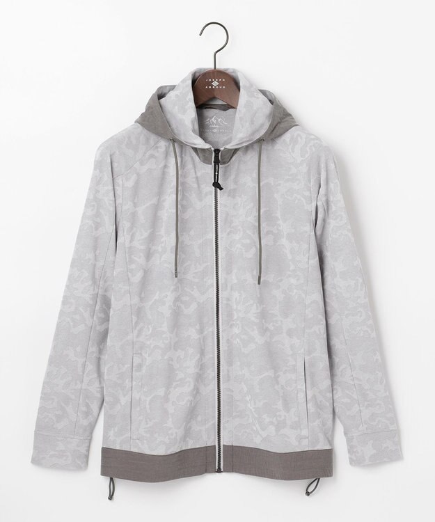 JOSEPH ABBOUD MOUNTAIN 【UNISEX】クールスキンガードカモ パーカー ライトグレー系7