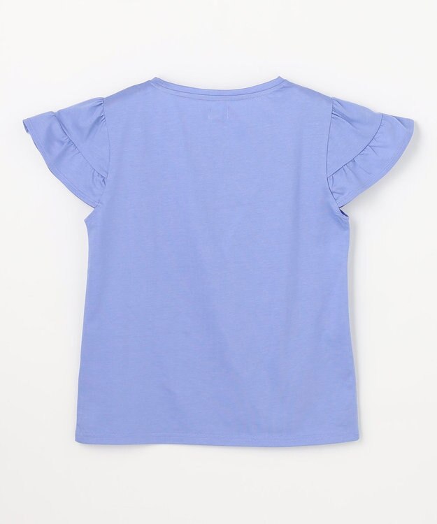 組曲 KIDS 【150-160㎝】 シーグロウフリルTシャツ アビスブルー