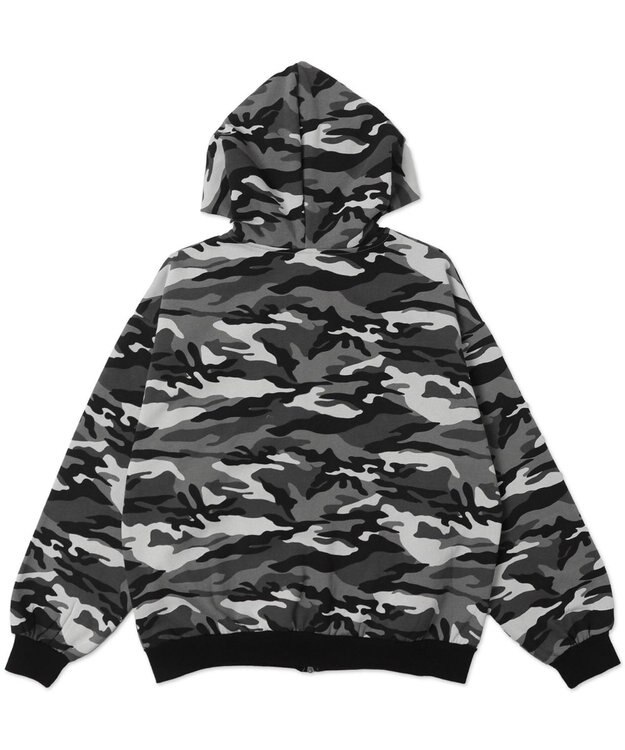 WEGO 【ユニセックス着用ITEM/MLサイズ展開】カモフラグラフィックZIPパーカー 柄2