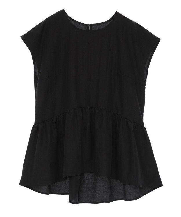 AMERICAN HOLIC ペプラムノースリーブブラウス【WEB限定カラー有り】 Black