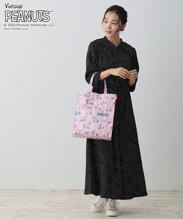 ROOTOTE 8430【スヌーピー】IP.A4アーキャトル.ラミネート.ピーナッツ-0L 01：フィフティーズ