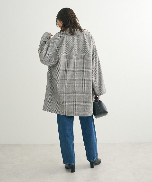 Green Parks オーバージャケットコート（グレンチェック） Glen Check