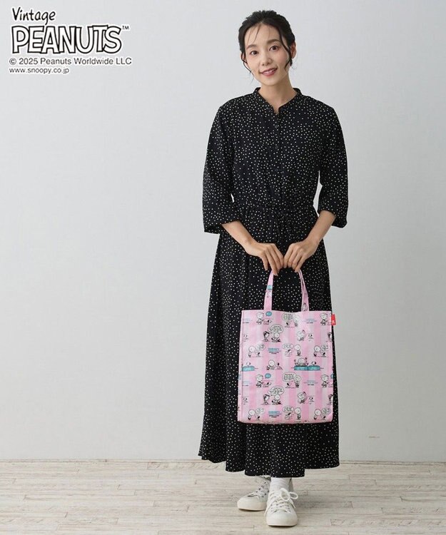 ROOTOTE 8430【スヌーピー】IP.A4アーキャトル.ラミネート.ピーナッツ-0L 01：フィフティーズ