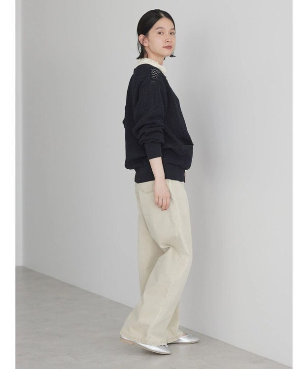 AMERICAN HOLIC エコカルットクルーネックカーディガン Navy