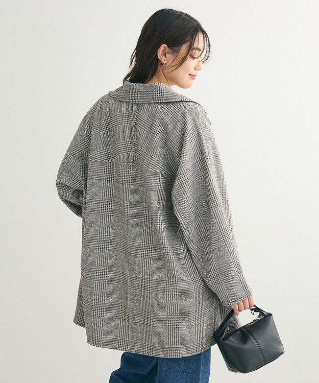 Green Parks オーバージャケットコート（グレンチェック） Glen Check