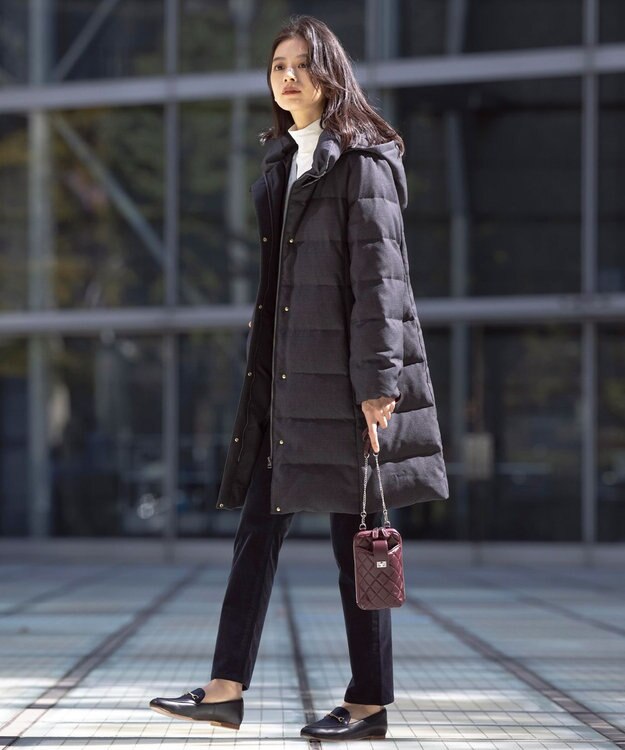 J.PRESS LADIES 【洗える】CASHMERE BLEND Vネック カーディガン ライトグレー系