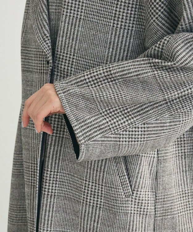 Green Parks オーバージャケットコート（グレンチェック） Glen Check
