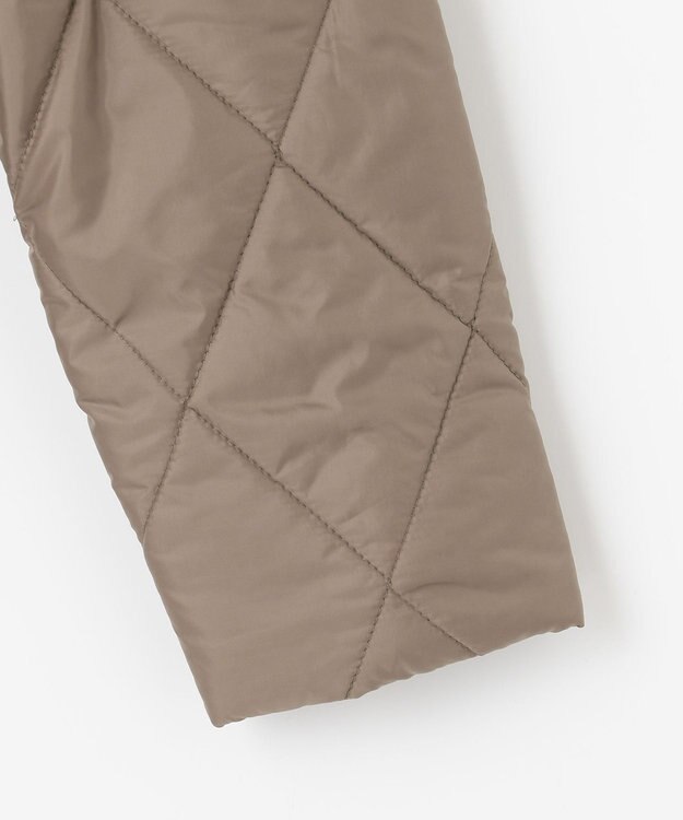 J.PRESS LADIES 高密度タフタ キルティング ショート コート ブラウン系