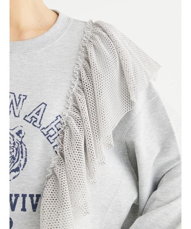 Green Parks ・ＳＵＧＡＲ　ＳＰＯＯＮ　タイガーｐｔラッフルスウェット Gray Mixture