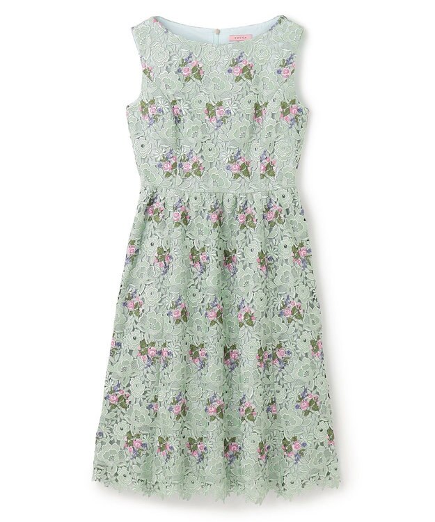 TOCCA 【消臭】PASSION OF LACE ドレス ライトグリーン系7