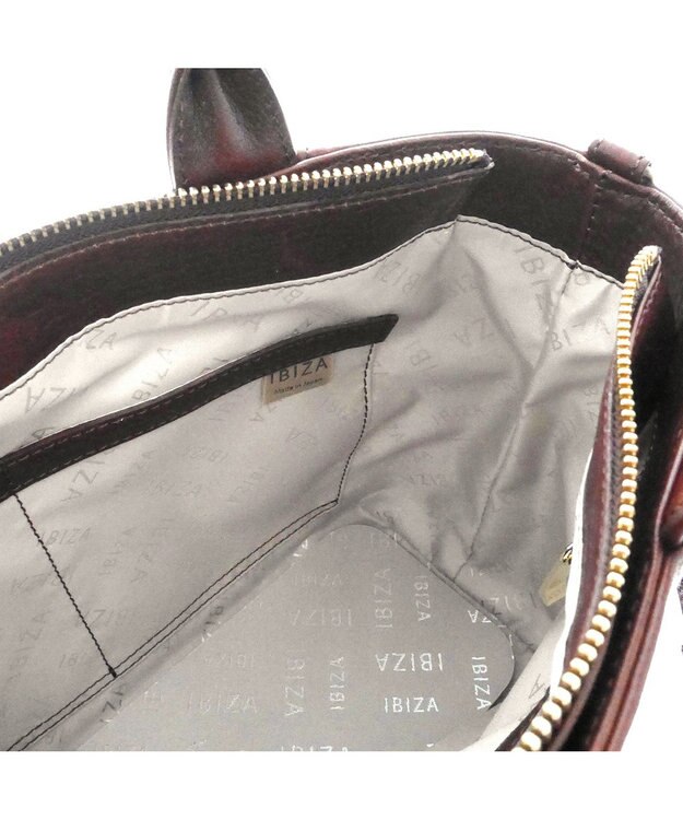 IBIZA カンビアール　牛革　2WAYバッグ 濃茶