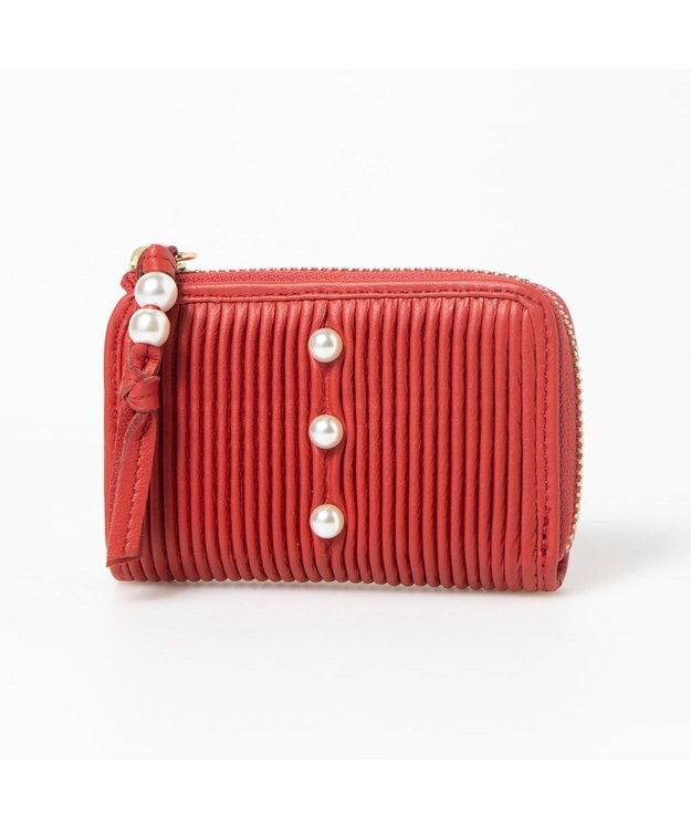 UNBILLION ペルケ perche / シーププリーツスマートキーケース レッド