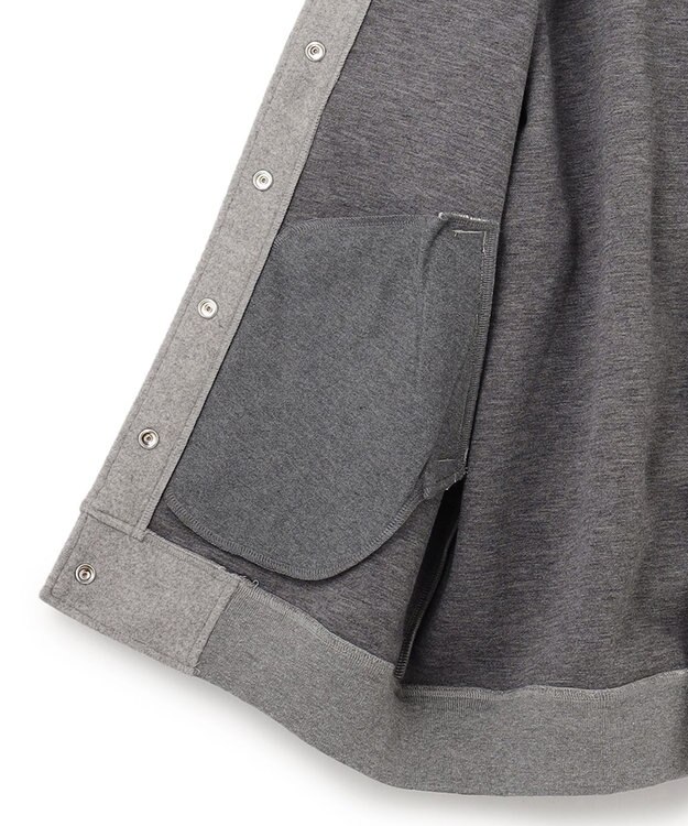 J.PRESS YORK STREET 【WOMEN】NEEDLE JERSEY オーバーサイズスタジャン ライトグレー系