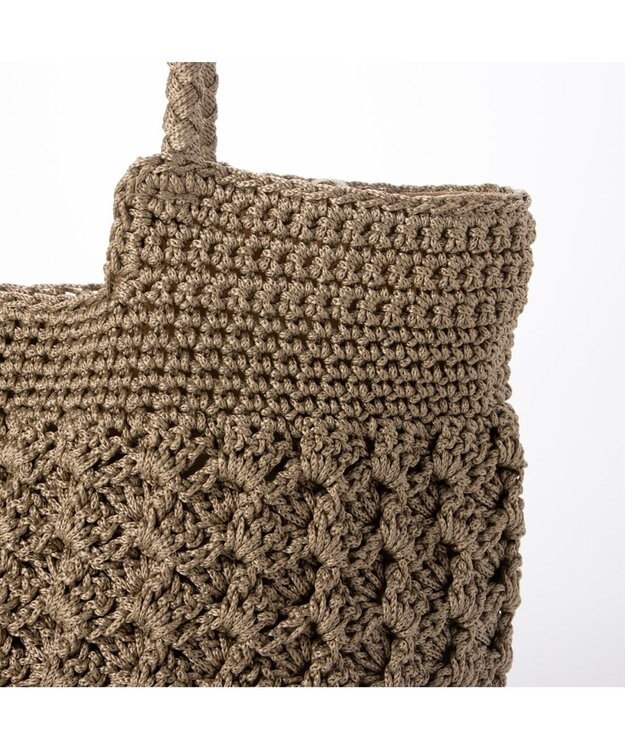 UNBILLION カシュカシュ cachecache / 柄編みベーシックトート カゴバッグ オーク