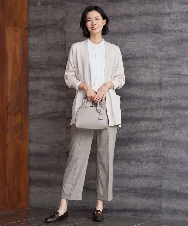 J.PRESS LADIES 【2way】ボストン ミニ バッグ ベージュ系