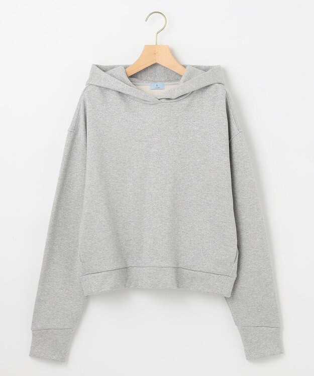 組曲 L 【WEB限定】シャイニーラメパーカー シルバー系