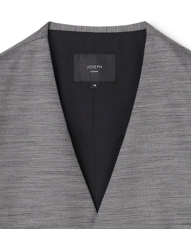 JOSEPH HOMME スプリングウールジャージー   ジレ ライトグレー系