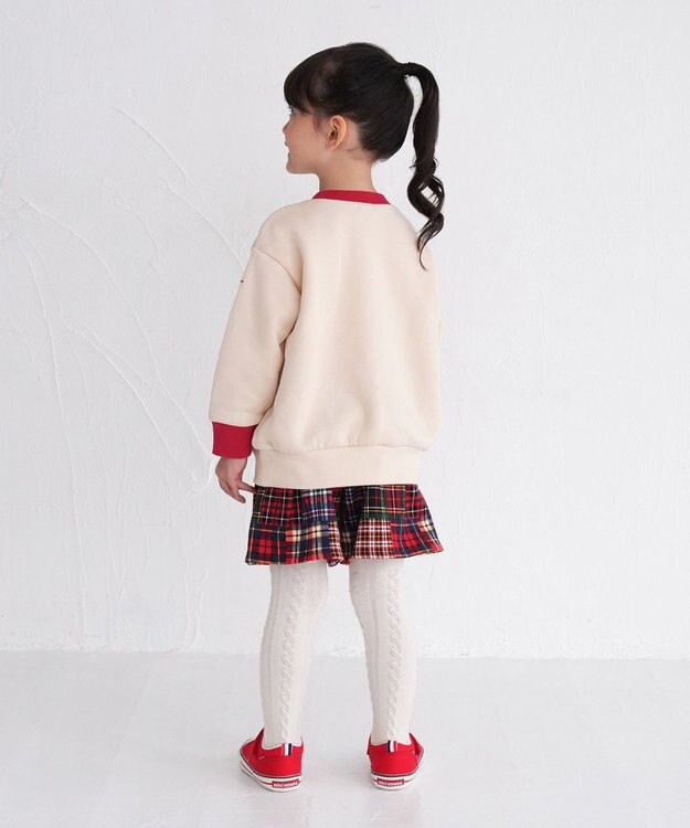 MIKI HOUSE HOT BISCUITS 【80-120cm】 チェック柄 キュロットスカート 赤