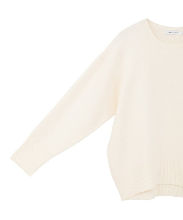 AMERICAN HOLIC バイパチ前振りニットプルオーバー Ivory