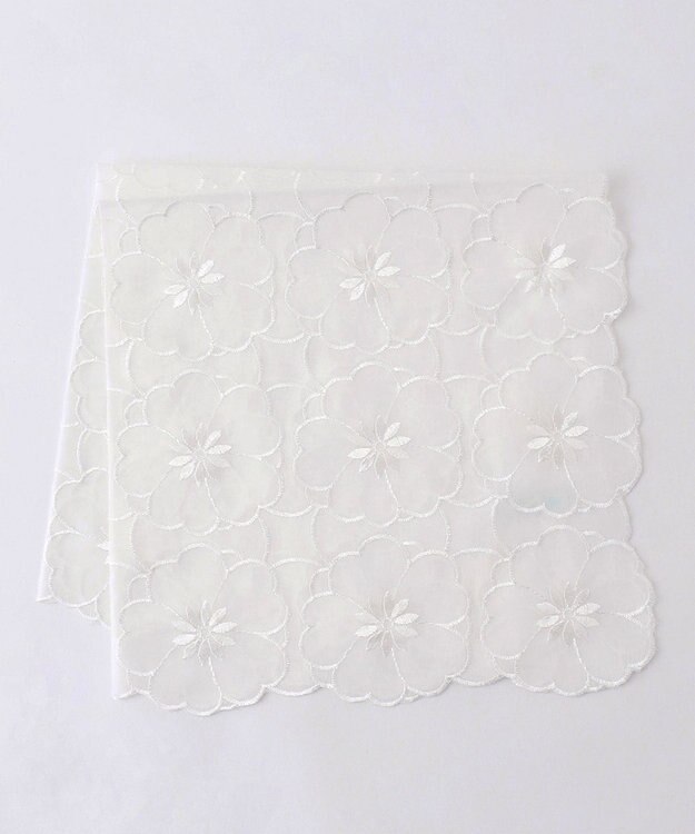 TOCCA 【HANDKERCHIEF COLLECTION】AIRLY FLOWER HANDKERCHIE ハンカチ ホワイト系