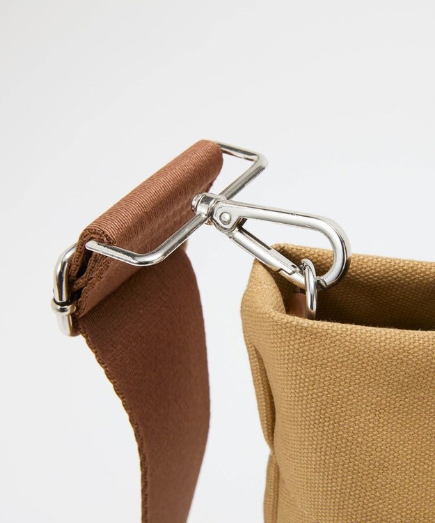 TOPKAPI 【Breath TOPKAPI】シティ プリント キャンバス スクエアトートバッグ / ショルダー付き ブラウン