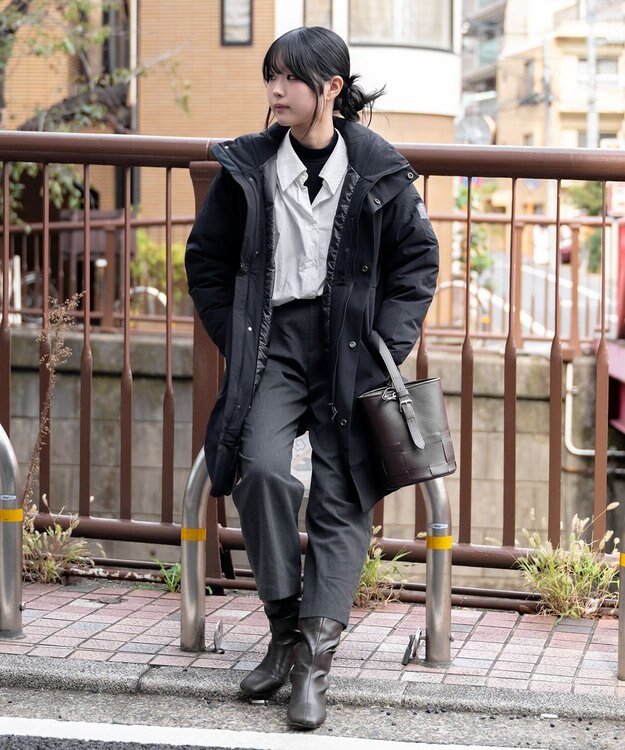 F/ACSION YUKIZURI ダウンコート BLACK