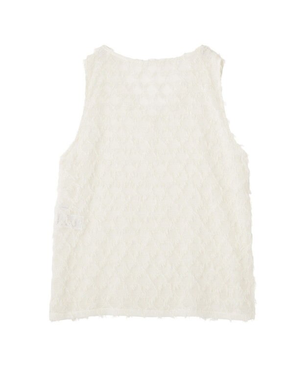 AMERICAN HOLIC Ｖネックシャギーベスト Ivory