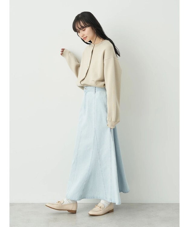 earth music&ecology デニムマーメイドスカート Sax