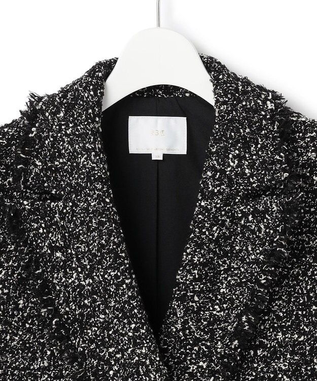 23区 L 【GOLD LABEL】CAMPOREバイカラーツイード ジレ モノトーン系