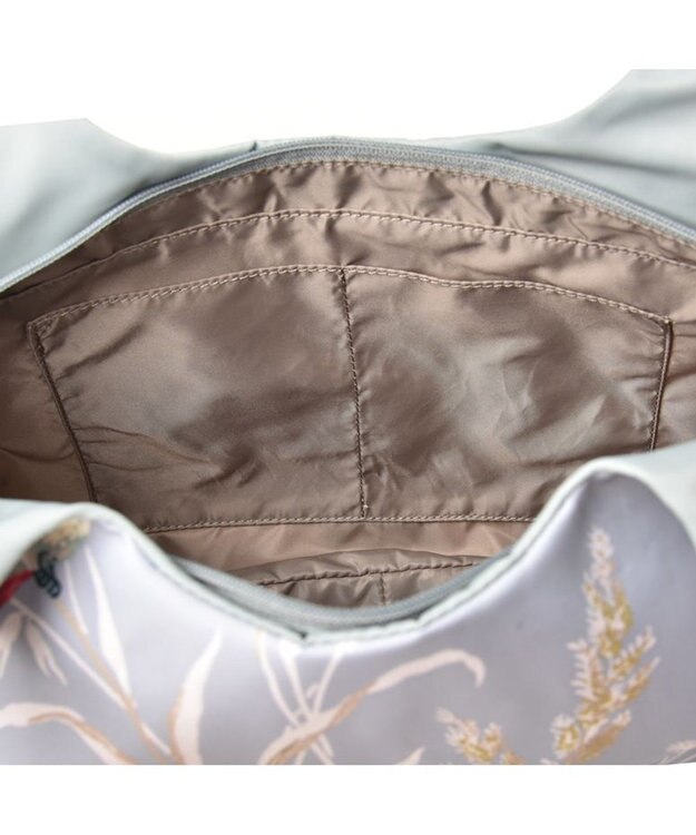 Y'SACCS バードプリントバルーントート Mサイズ グレー