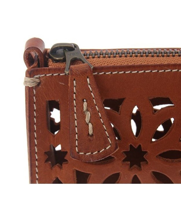 genten カットワーク ペンケース チャ