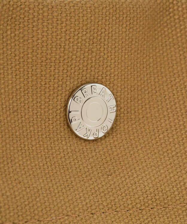 TOPKAPI 【Breath TOPKAPI】シティ プリント キャンバス スクエアトートバッグ / ショルダー付き ブラウン