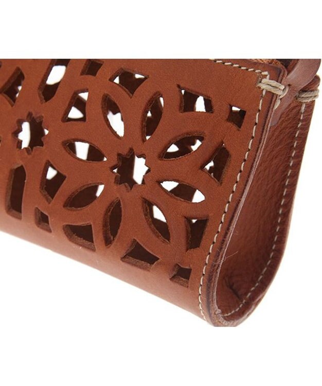 genten カットワーク ペンケース チャ