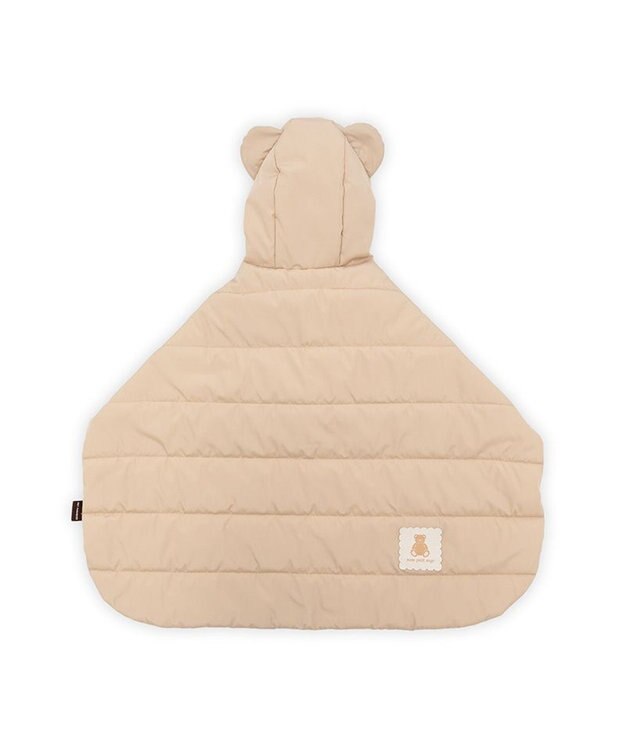 PET PARADISE ペットパラダイス くまちゃん フード付 防寒 ブランケット 大 ベージュ