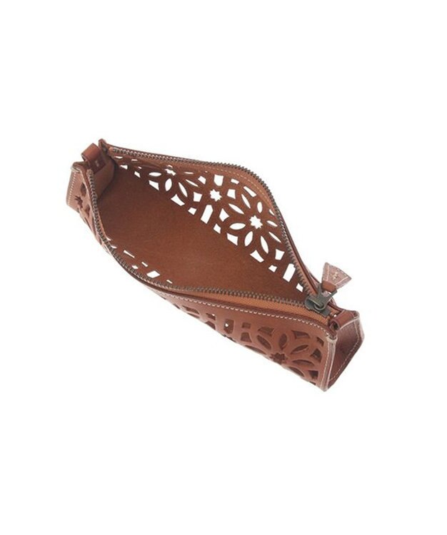 genten カットワーク ペンケース チャ